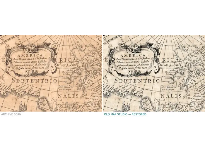 The Hondius world map of 1641 before and after restoration
