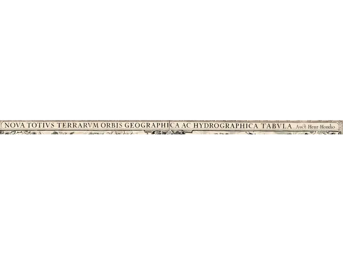 Detail at full size: the title banner Nova totivs terrarvm orbis