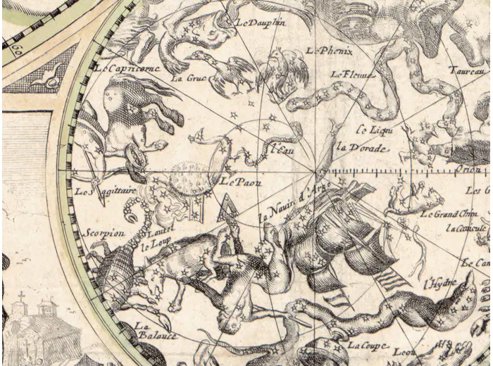 Detail at 1:1: the Polus Antarcticus inset