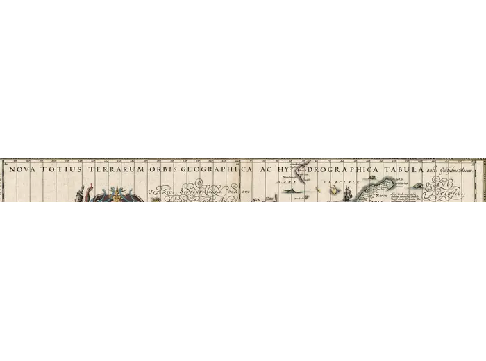 Detail at full size: the title banner Nova totius terrarum orbis