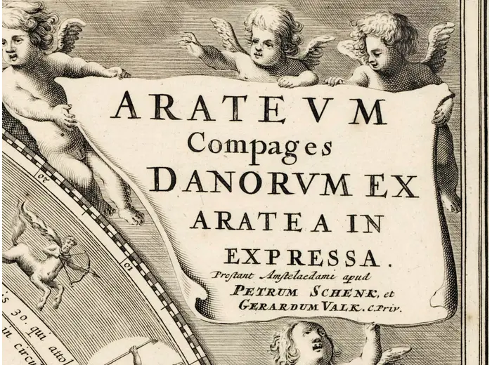 Imprint of Pieter Schenk and Gerard Valck, Amsterdam, 1:1 detail