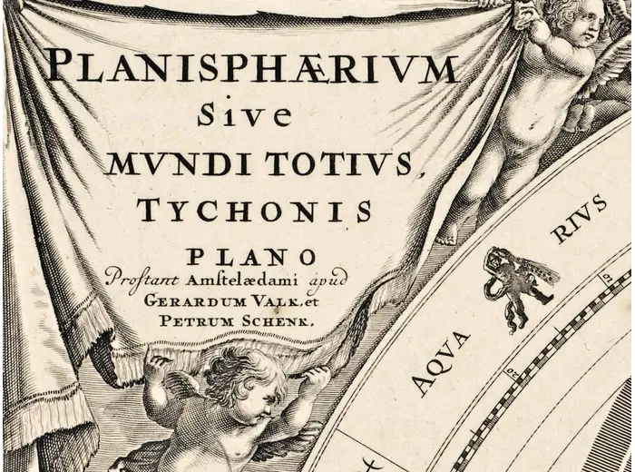 Title banner Planisphaerium Braheum, 1:1 detail
