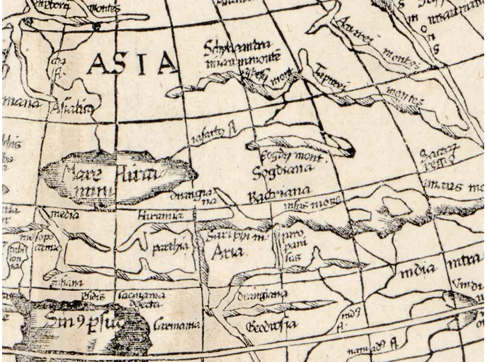 Detail at full size: Asia and the Mare Congelatum