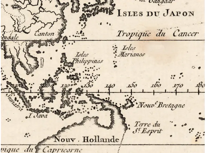 Detail at full size: the East Indies and Nouvelle Hollande