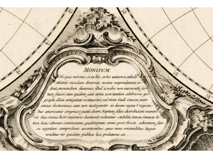 Monitum cartouche at 1:1