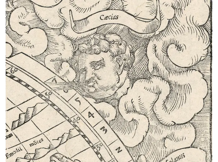 The wind head Caecias and Scythia at 1:1