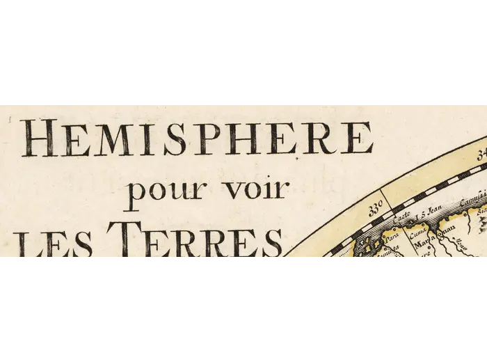 Detail at full size: the engraved title cartouche