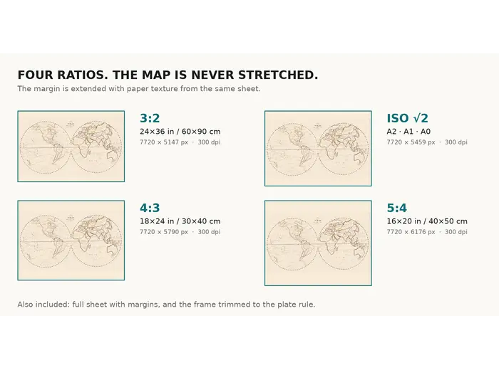 Antique World Map 1811 — Van Schaack, Most Recent Discoveries — print sizes at 300 dpi
