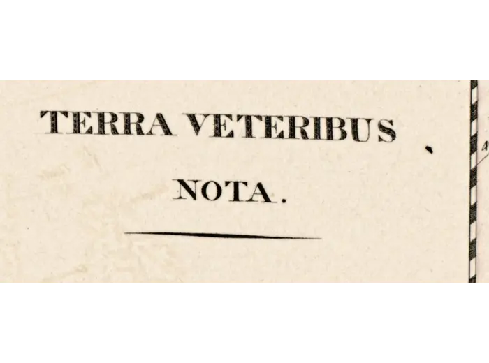 Oude wereldkaart 1826 — Tanner, Terra Veteribus Nota — detail 1