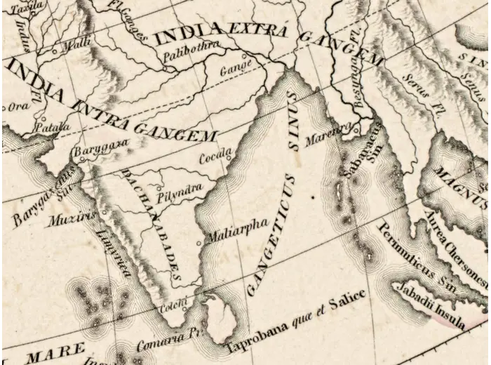 Oude wereldkaart 1826 — Tanner, Terra Veteribus Nota — detail 4