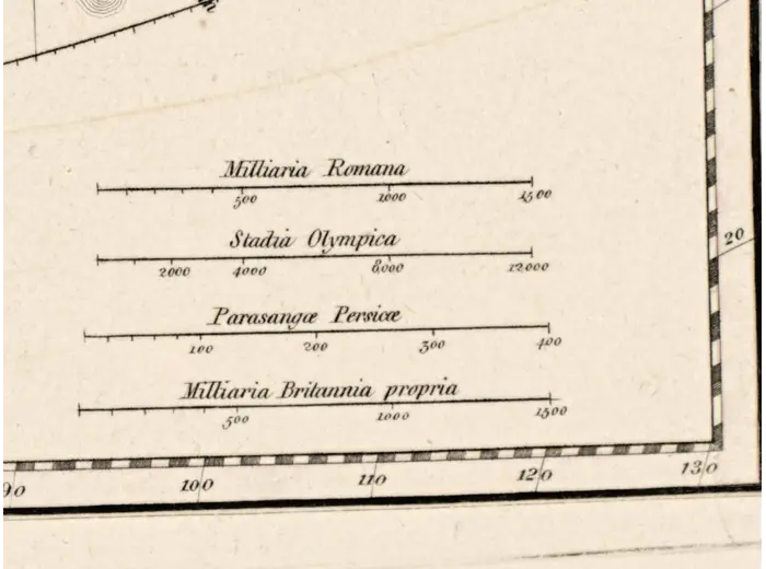 Oude wereldkaart 1826 — Tanner, Terra Veteribus Nota — detail 5