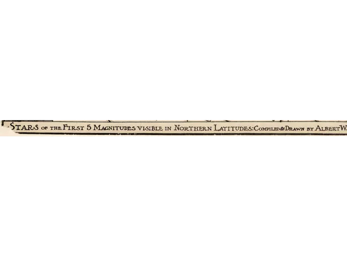 Constellation Map 1909 — Dilks, Stars of the First 5 Magnitudes — detail 1: title line