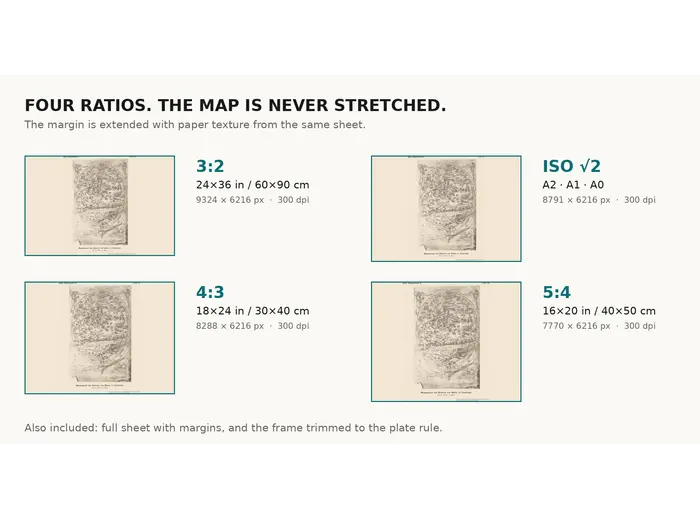 Stara mapa świata ok. 1190 — Sawley, faksymile Millera 1895, tabl. 13 — rozmiary druku w 300 dpi