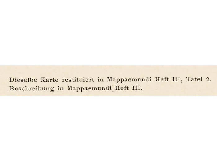 Stara mapa świata ok. 1190 — Sawley, faksymile Millera 1895, tabl. 13 — detal 2