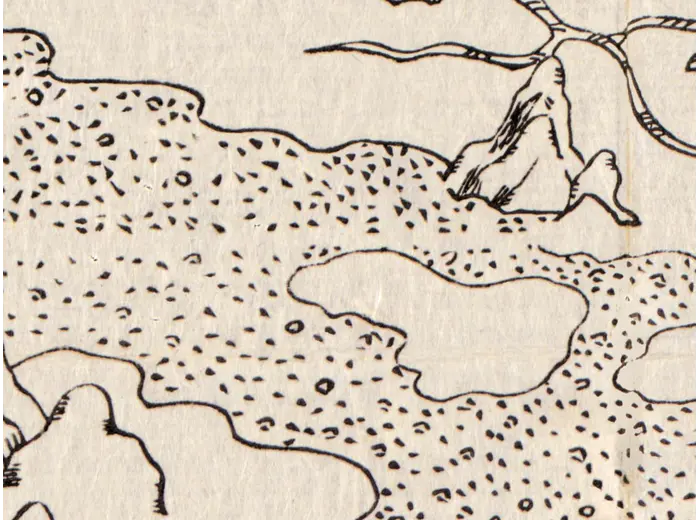 Oude wereldkaart 1710 — Hōtan, Nansenbushū Bankoku Shōka — detail 4