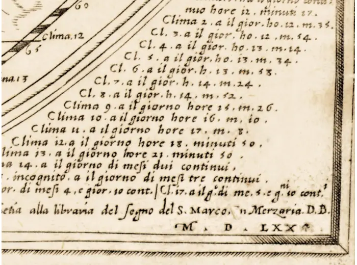 Alte Weltkarte 1570 — Donato Bertelli, Universale Descrittione — Detail 2