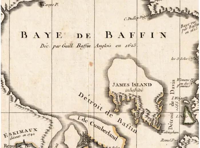 Stara mapa świata 1786 — Delamarche, Mappe Monde z podróżami Cooka — detal 4