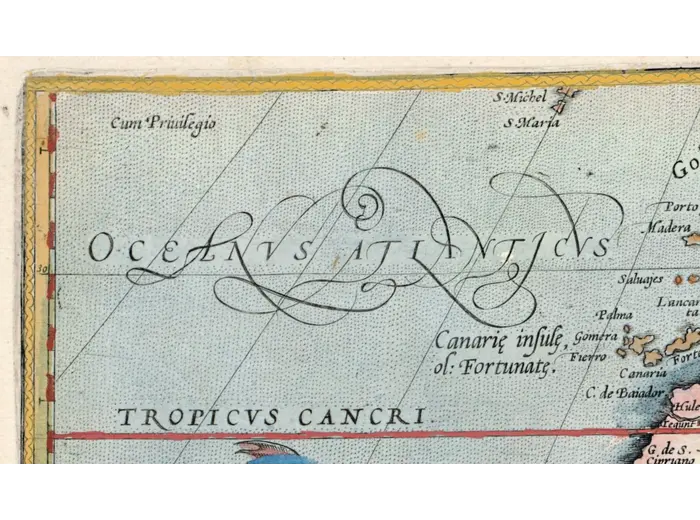 Oude kaart van Afrika 1570 — Ortelius, Africae Tabula Nova — detail 2