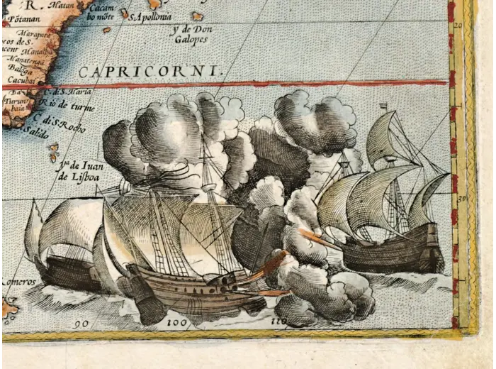 Oude kaart van Afrika 1570 — Ortelius, Africae Tabula Nova — detail 5